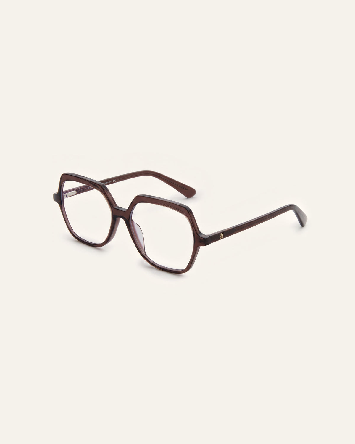 Andrea Dark Brown Blue Light, three quarter