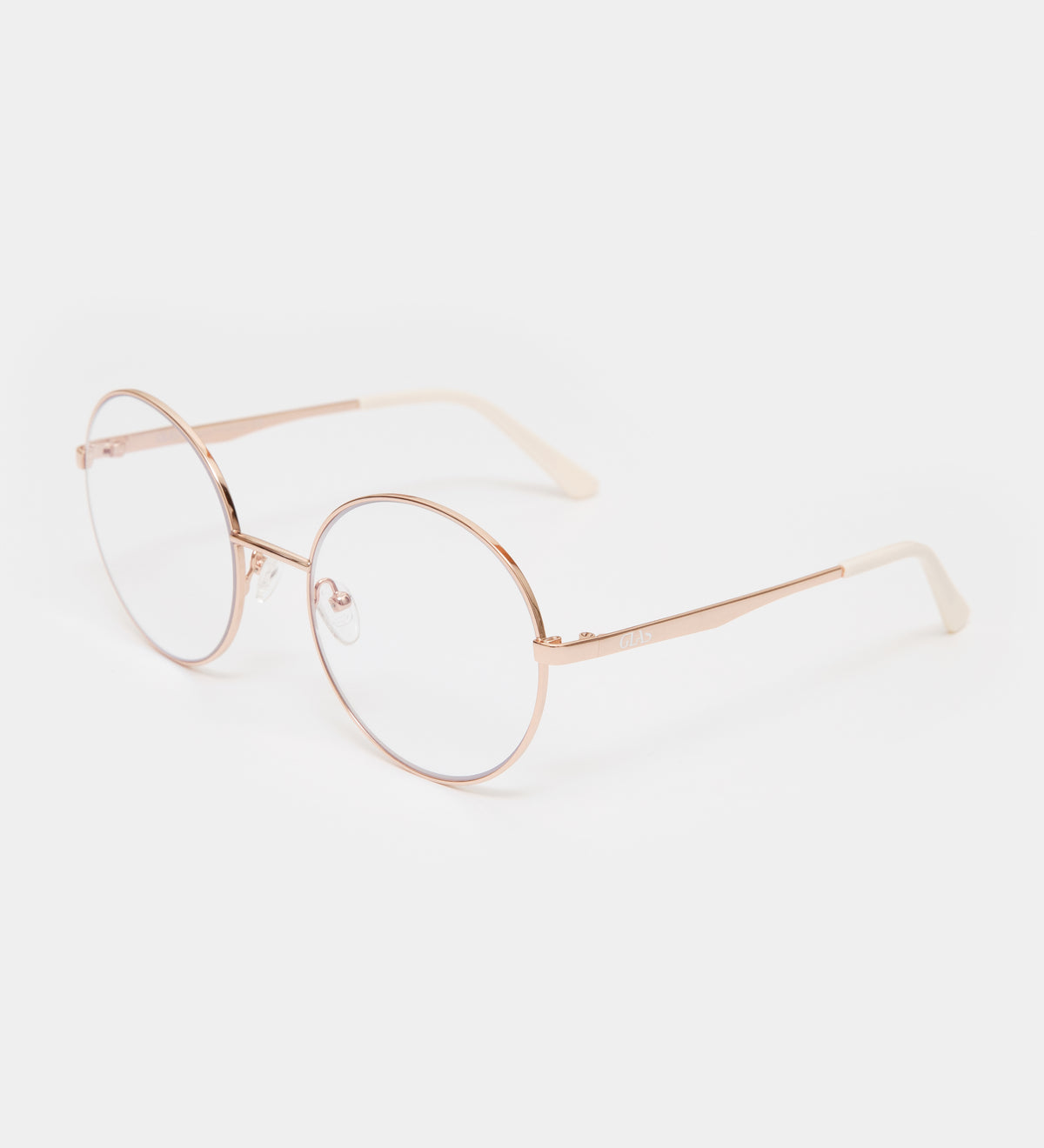 Grace Rose Gold Large Blue Light