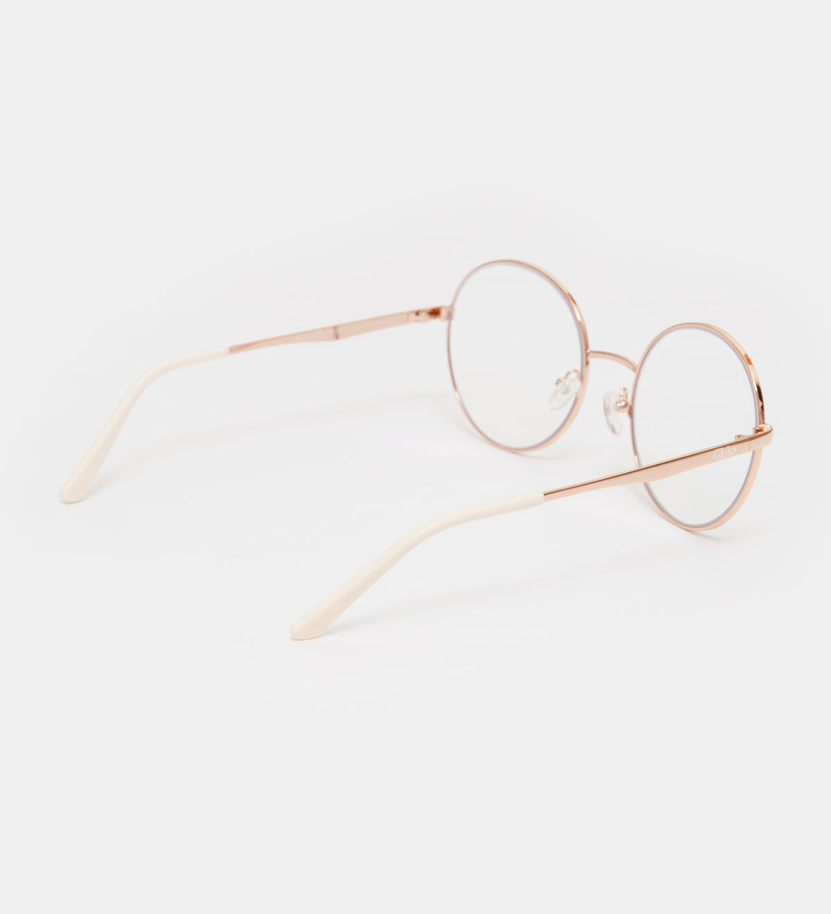 Grace Rose Gold Large Blue Light