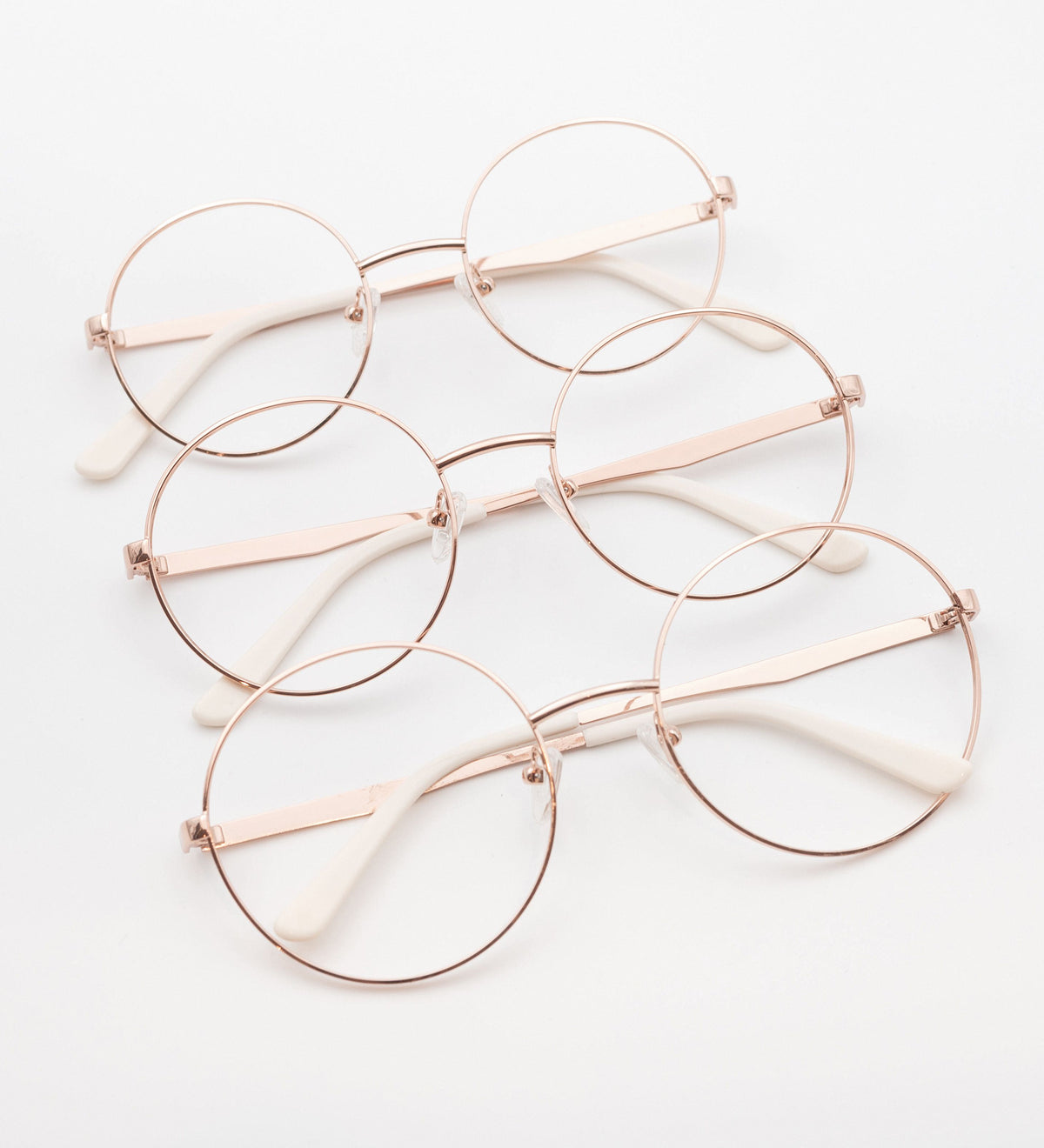 Grace Rose Gold Large Blue Light